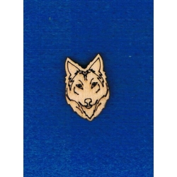 Wilk  , głowa  mini   3x2cm
